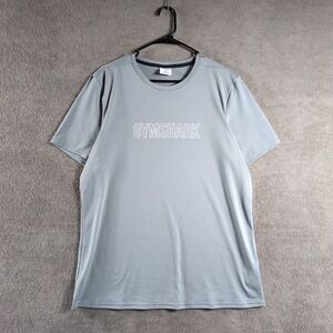 Gymshark Mens Gray Performance T Shirt XL Short Sleeve‎ Athletic Gym Workout